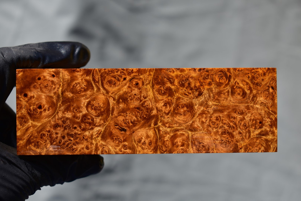 Stabilized Amboyna Burl 1E (2 x 2 x 5 ⅞)