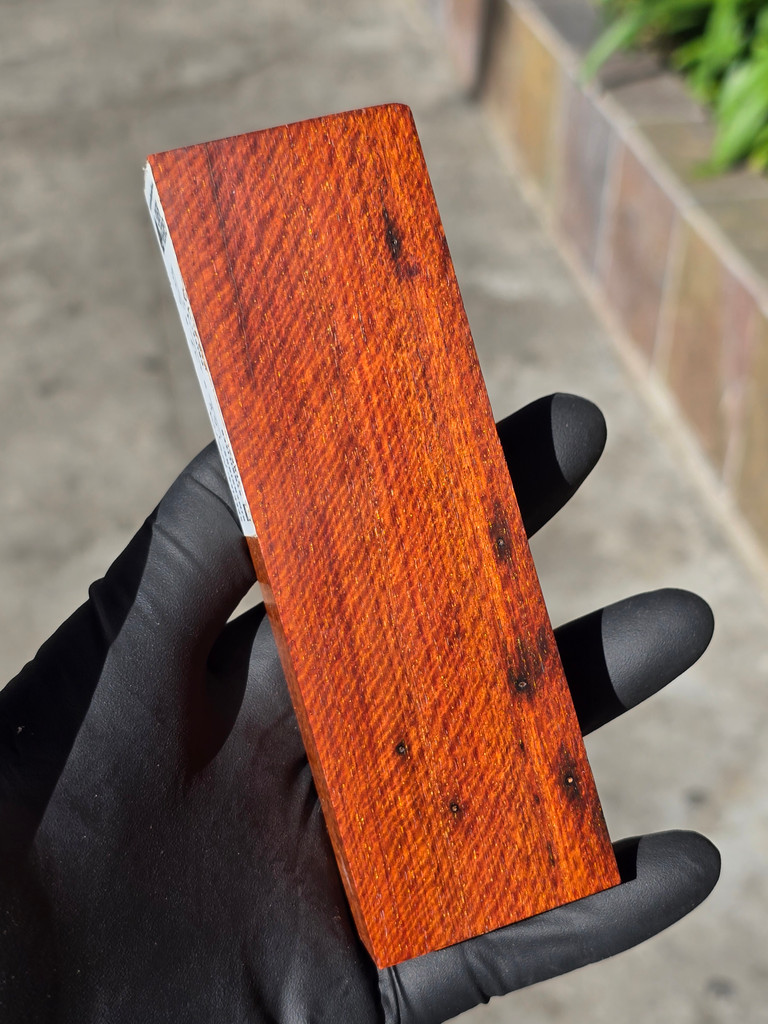 Stabilized Curly Narra 4A (1.7 x 1 x 5.3)