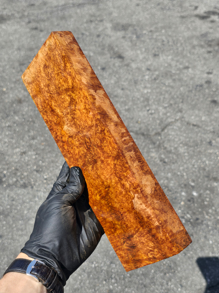 Natural Amboyna Burl 3 (4 x 1.25 x 12)