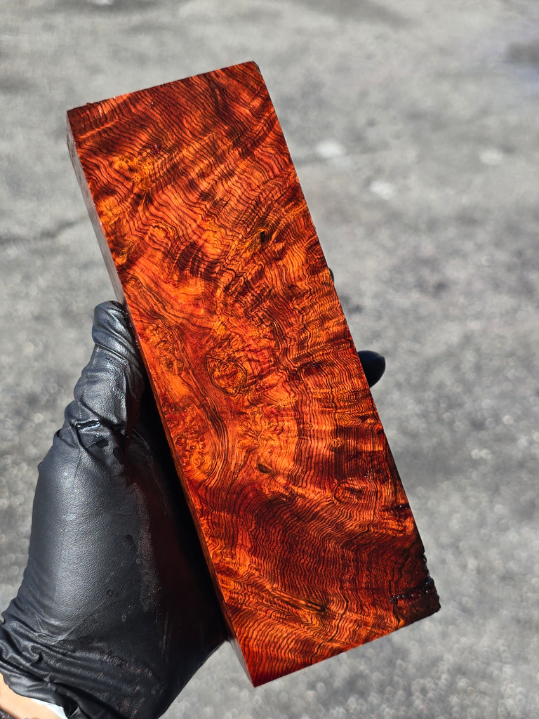 BEST Honduras Rosewood Burl 7A (2.9 - 2.65 x 1.8 x 8)