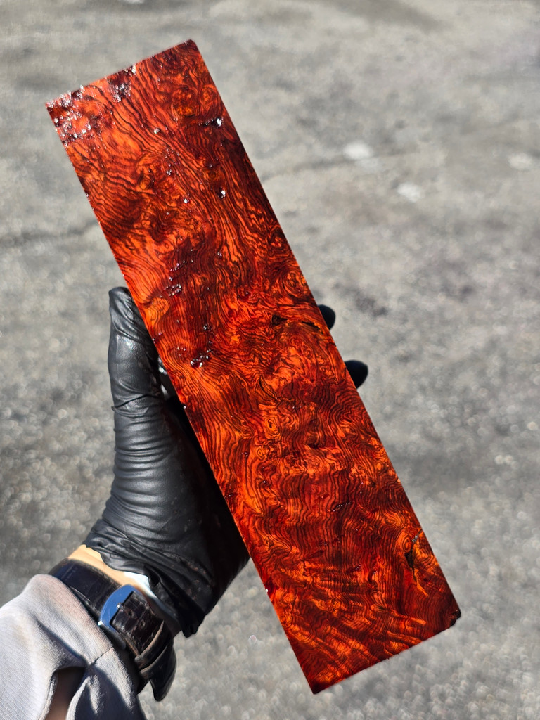 BEST HUGE Honduras Rosewood Burl 9A (3.5 x 2.75 x 10.7)