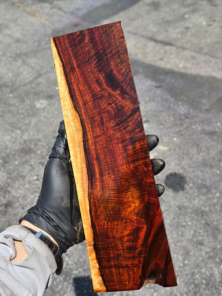 Curly Siam Rosewood 73B (3.65 x 1 x 12)