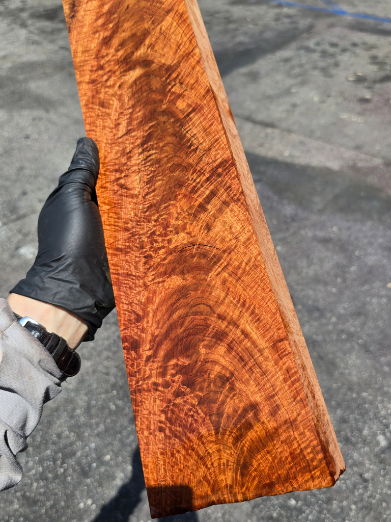 Natural Feather Curly Narra 1 (4.5 x 1.4 x 20.5)