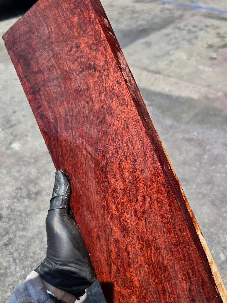 Birdseye Viet Rosewood Slab 1 (5.5 x 1.55 x 20.5)