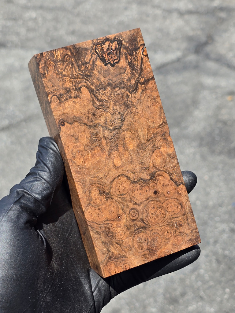 Stabilized Circassian Walnut Burl 10 (2.57 x 1.7 x 5.4)
