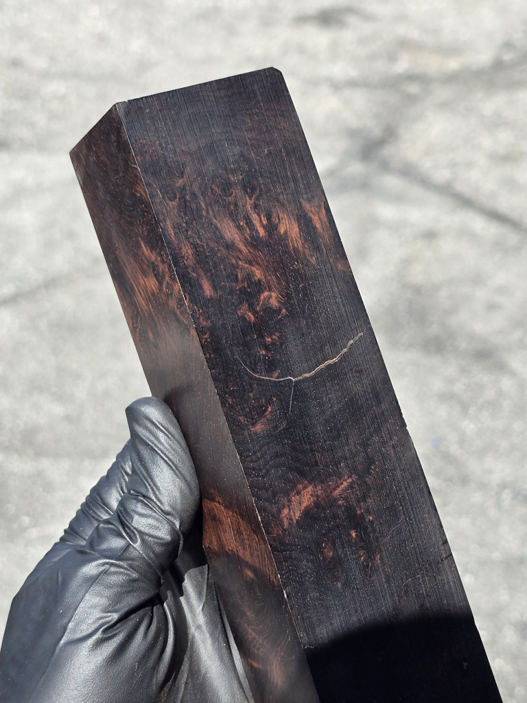 African Blackwood Burl 2A (2 x 2 x 8.75)