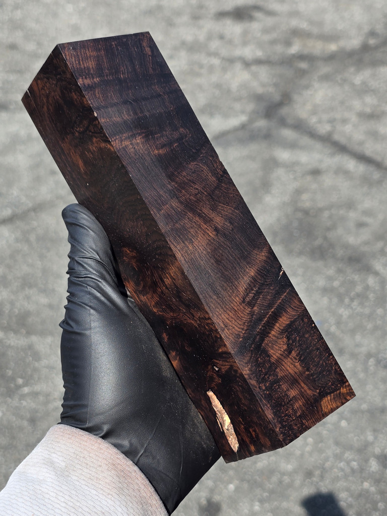 African Blackwood Burl 3A (2.1 x 1.95 x 7.9)