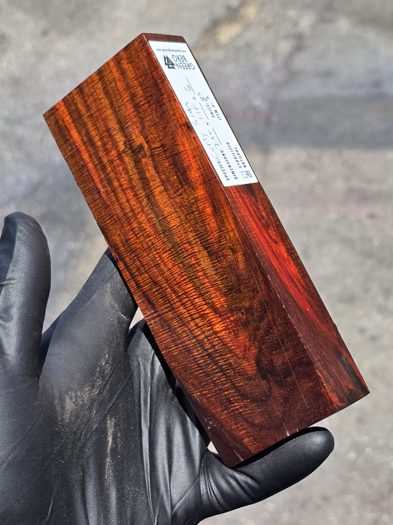 Curly Siam Rosewood 3 (2.25 x 1.15 x 6)