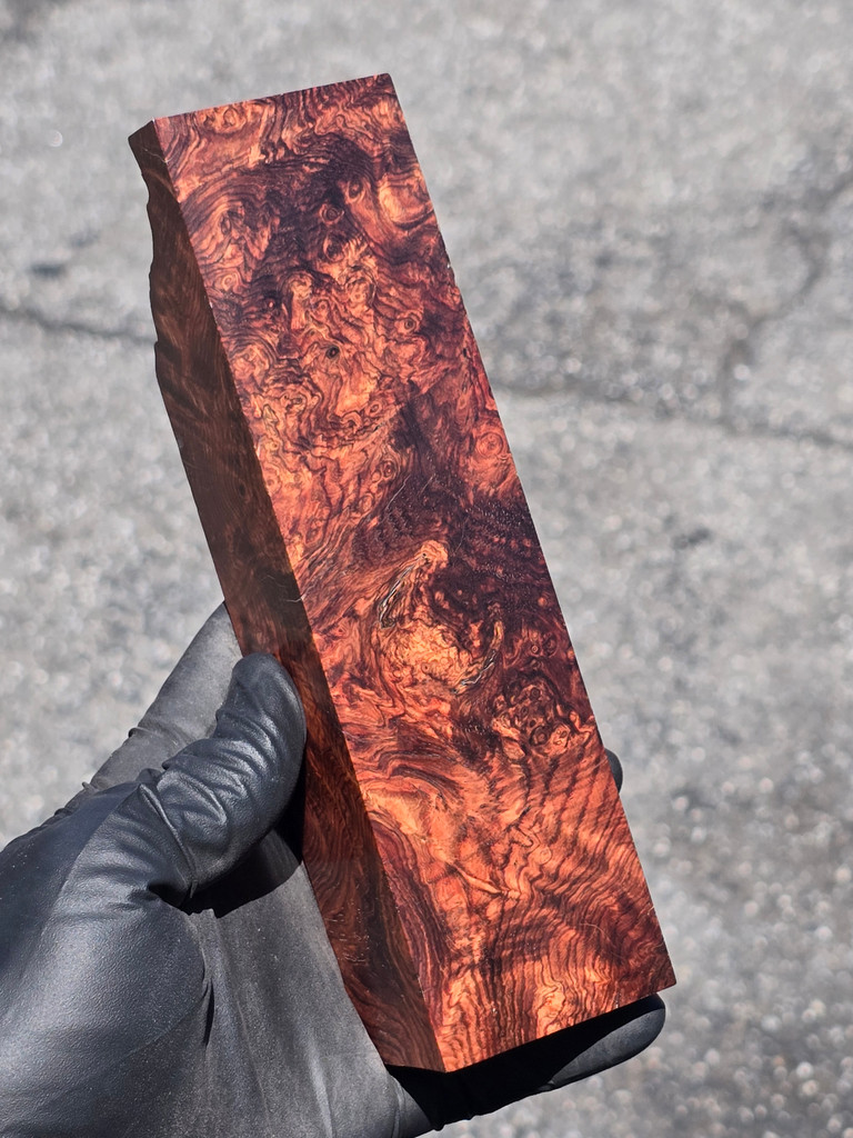 Honduras Rosewood Burl 26 (2 x 1.6 x 6 - 7.3)