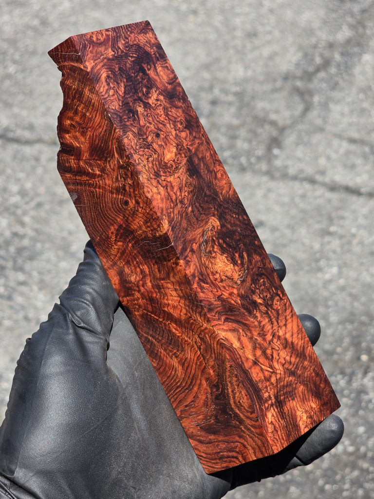 Honduras Rosewood Burl 26 (2 x 1.6 x 6 - 7.3)