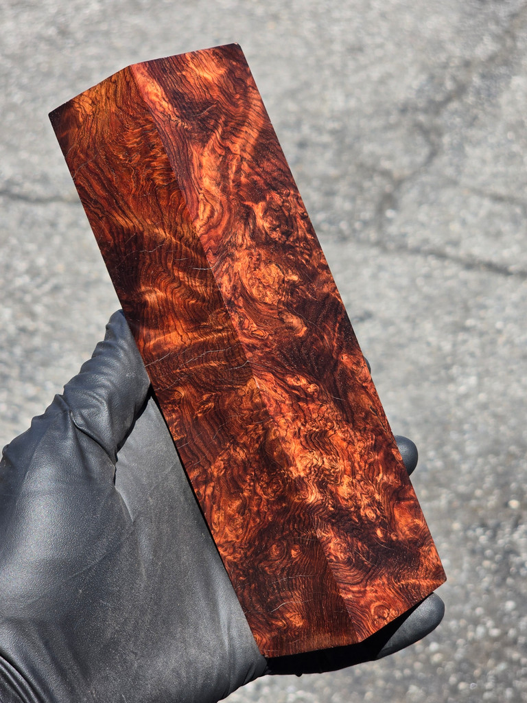 Honduras Rosewood Burl 28 (2 x 1.6 x 7.3)