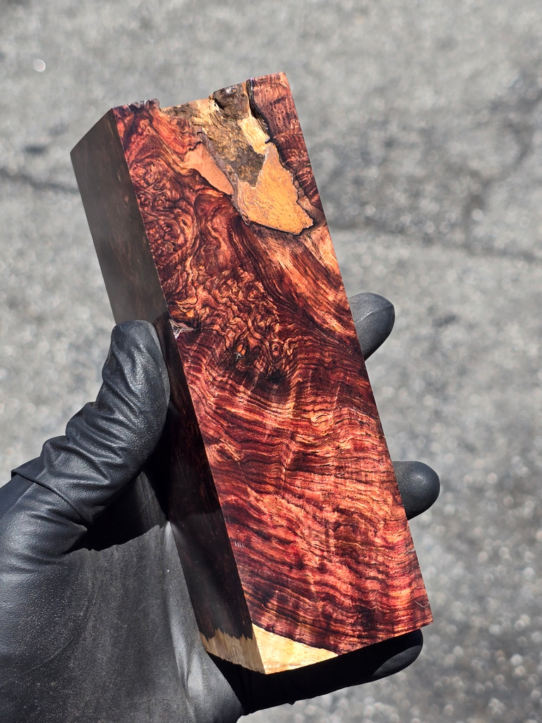 Honduras Rosewood Burl 31 (2.45 x 1.9 x 5.9)