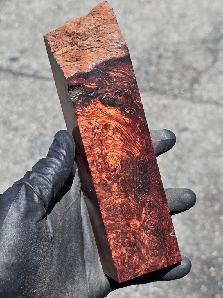 Honduras Rosewood Burl 35 (1.75 x 1.5 x 5.4 - 6.7)