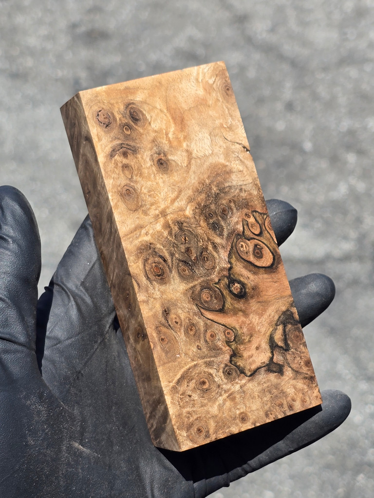 Stabilized Circassian Walnut Burl 42 (2.2 x 1.15 x 5)