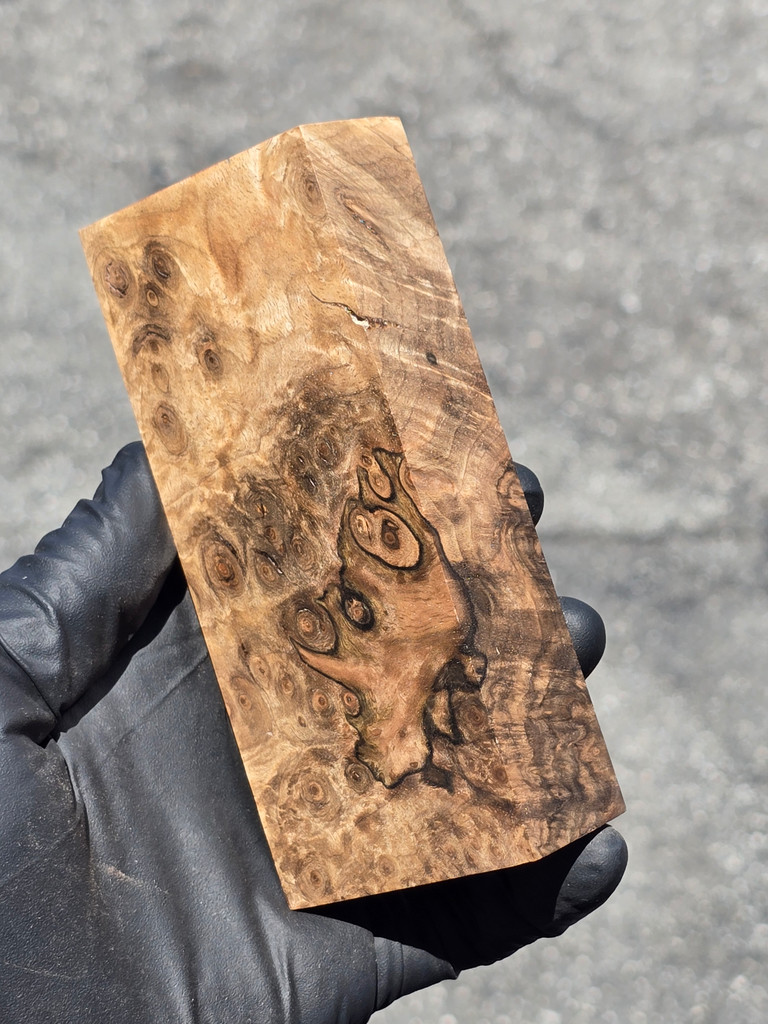 Stabilized Circassian Walnut Burl 42 (2.2 x 1.15 x 5)