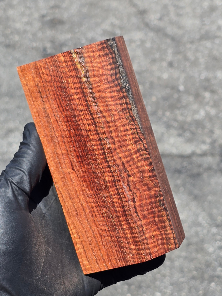 Stabilized Curly Red Narra 2 (2.6 x 1.5 x 5.8)