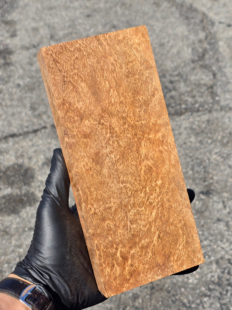 Stabilized Satinwood Burl 11 (4 x 1.4 x 9)