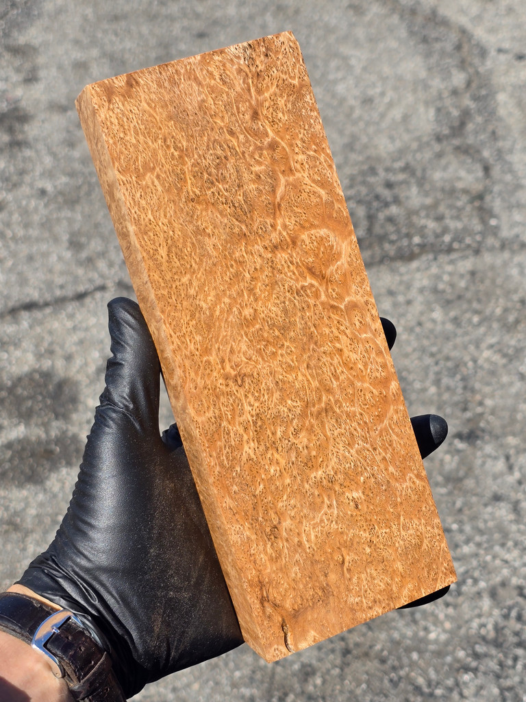 Stabilized Satinwood Burl 12 (3.4 x 1.4 x 9)