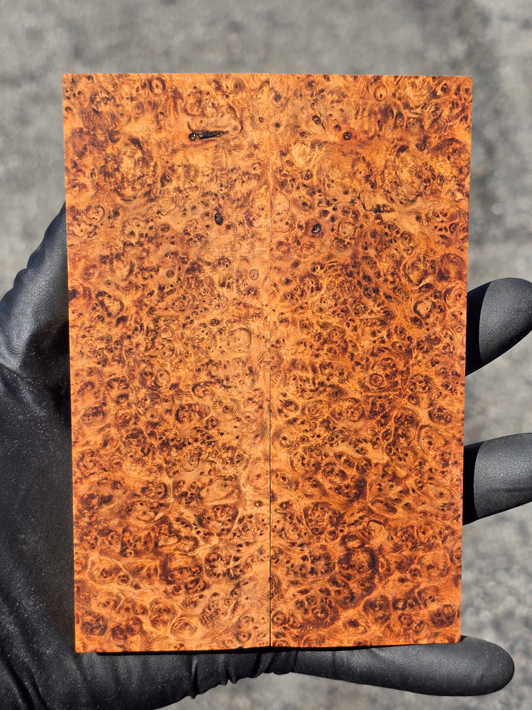 Stabilized Amboyna Burl Scales 87 (1.9 x .4 x 5.8)x2