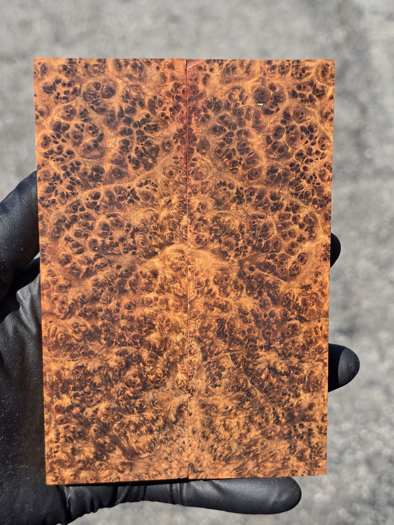 Stabilized Amboyna Burl Scales 96 (1.9 x .4 x 5.8)x2