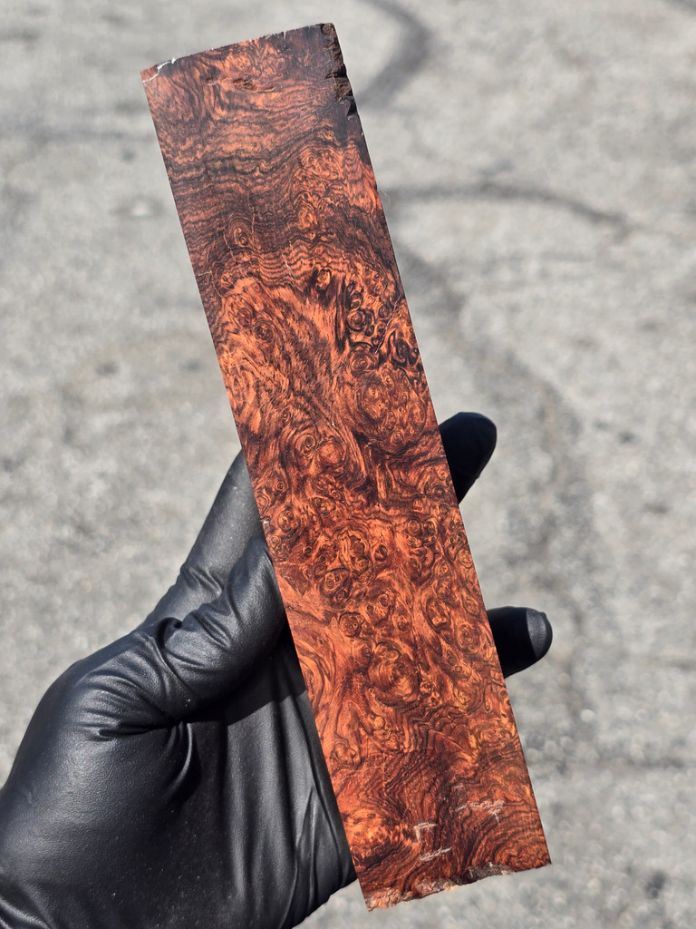 Honduras Rosewood Burl 42 (2.65 - 2.8 x 1.75 x 7.9)