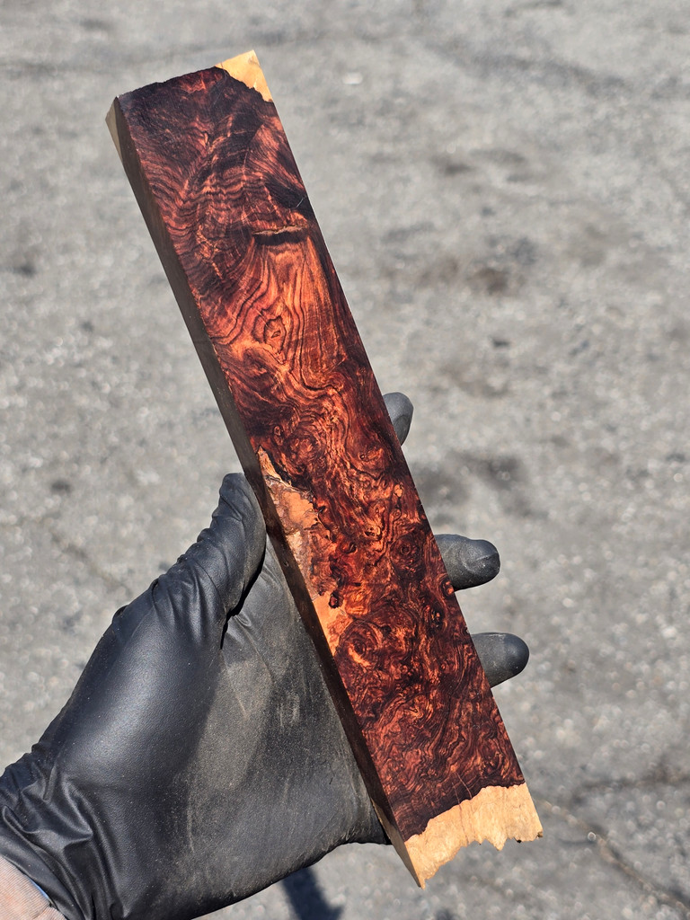 Honduras Rosewood Burl 52 (1.8 x 1 x 9)