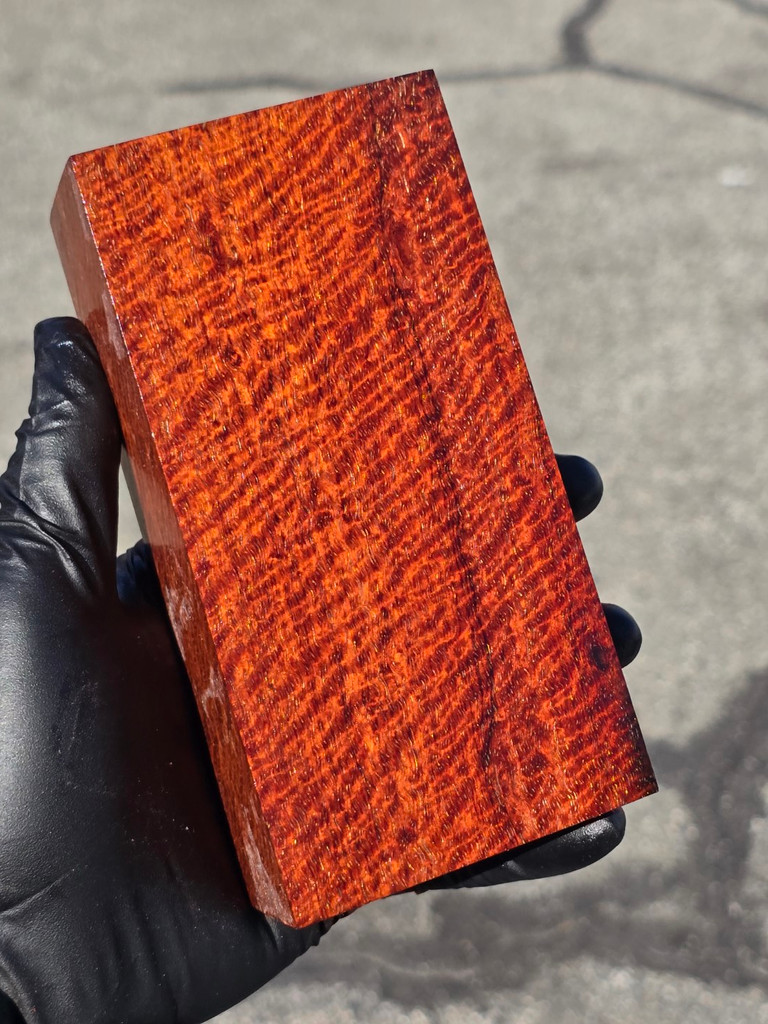 BEST Stabilized Curly Narra 32 (3 x 1.9 x 5.8)