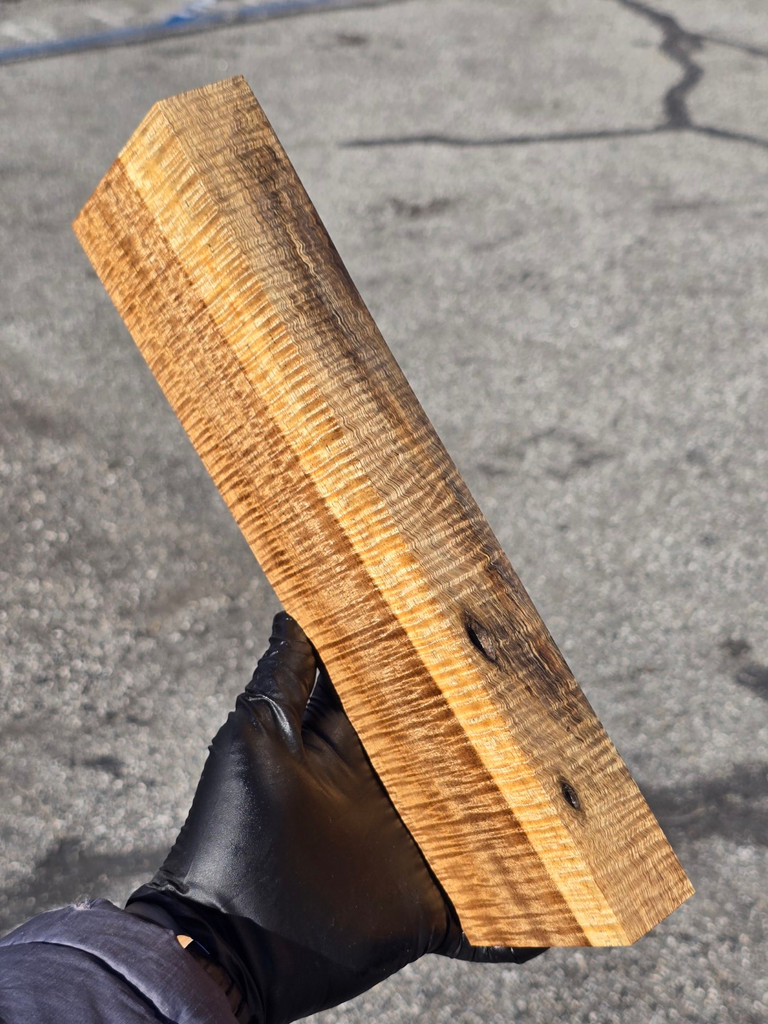 BEST Stabilized Curly Golden Acacia 90 (3.9 x 1.35 x 12)