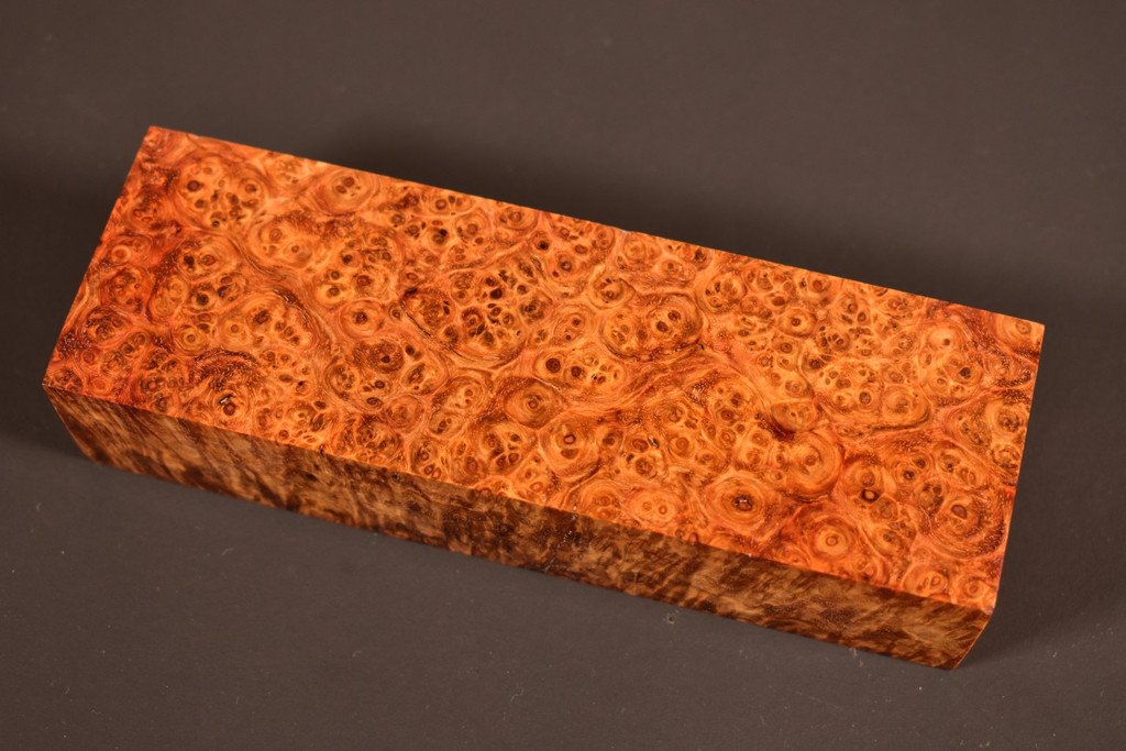 Stabilized Amboyna Burl 1B (1.95 x 1.2 x 5.8)