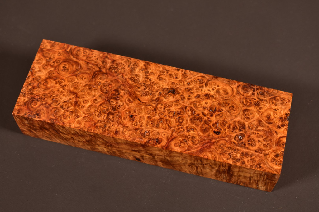 Stabilized Amboyna Burl 5B (1.95 x 1.2 x 5.8)