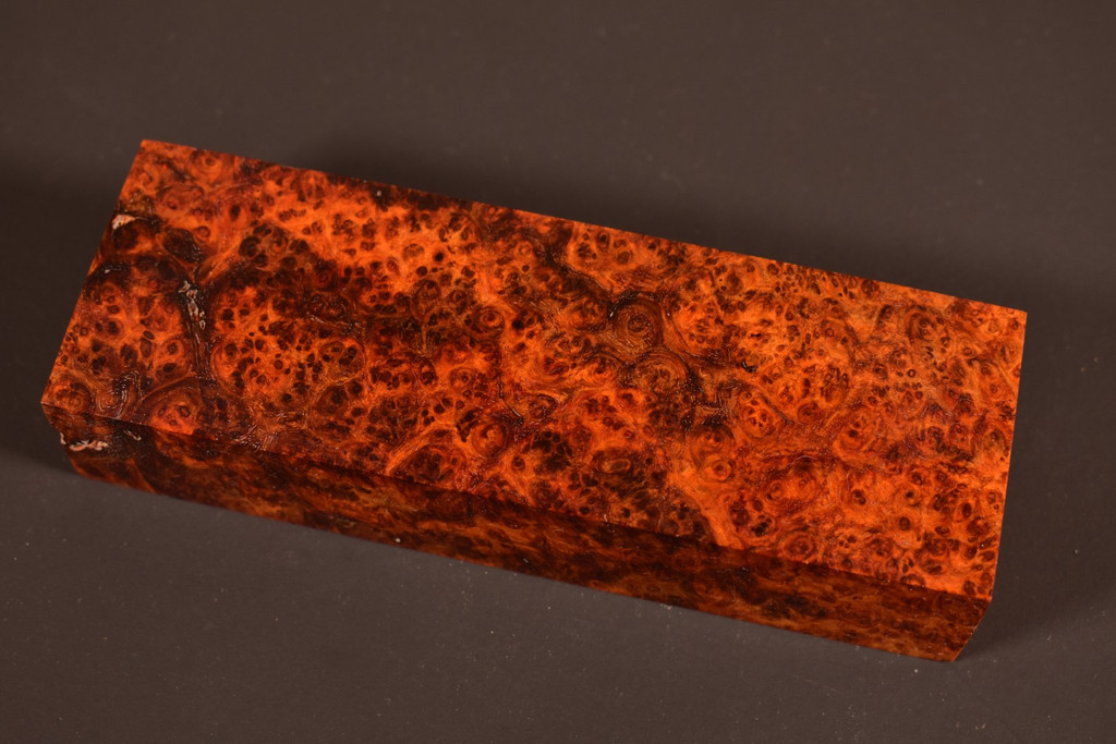 Stabilized Amboyna Burl 9B (1.95 x 1.2 x 5.8)