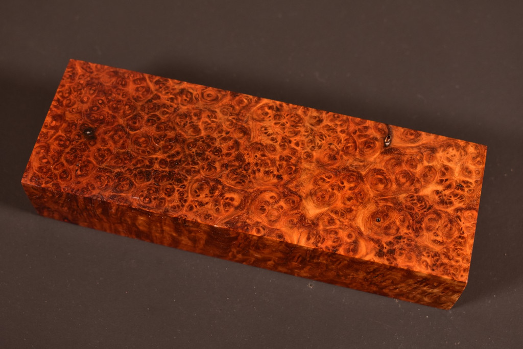Stabilized Amboyna Burl 12B (1.95 x 1.2 x 5.8)