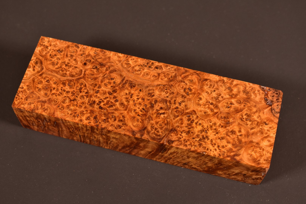 Stabilized Amboyna Burl 14B (1.95 x 1.2 x 5.8)