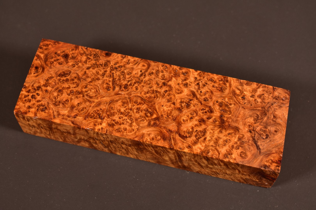 Stabilized Amboyna Burl 14B (1.95 x 1.2 x 5.8)