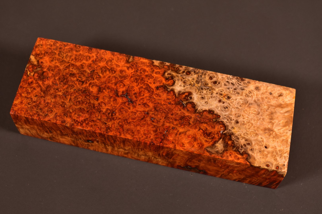 BEST Stabilized Amboyna Burl 15B (1.95 x 1.2 x 5.8)