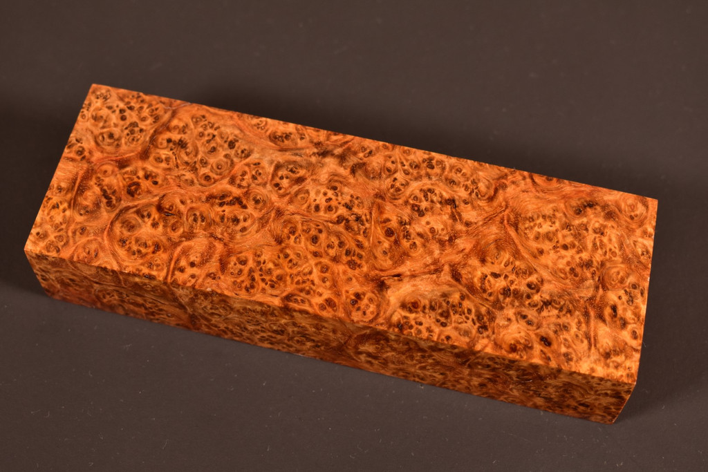 Stabilized Amboyna Burl 21B (1.95 x 1.2 x 5.8)