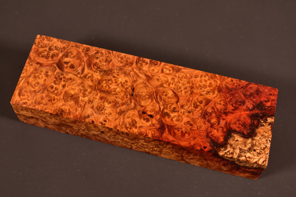 Stabilized Amboyna Burl 24B (1.95 x 1.2 x 5.8)