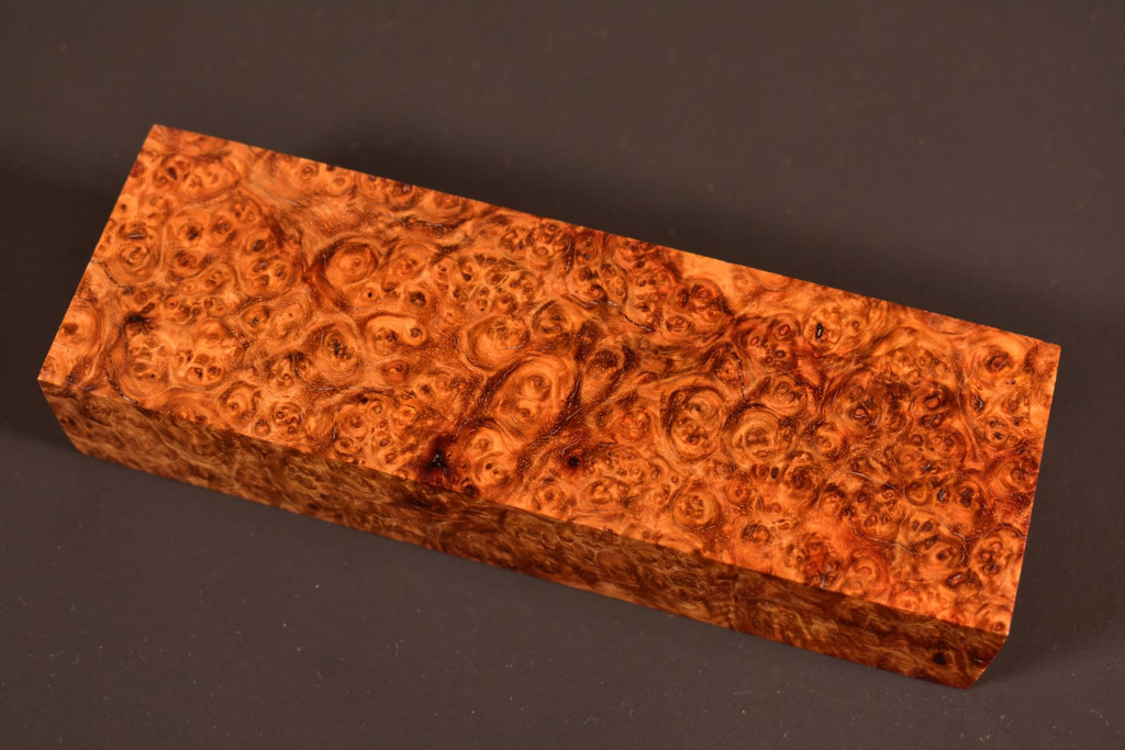 Stabilized Amboyna Burl 24B (1.95 x 1.2 x 5.8)
