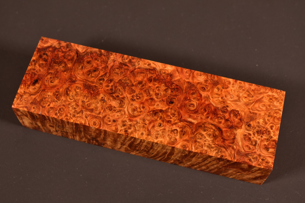 Stabilized Amboyna Burl 25B (1.95 x 1.2 x 5.8)