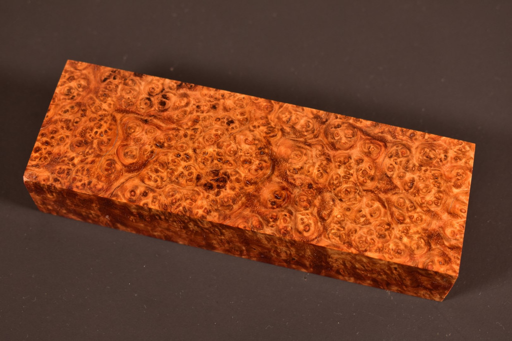 Stabilized Amboyna Burl 25B (1.95 x 1.2 x 5.8)