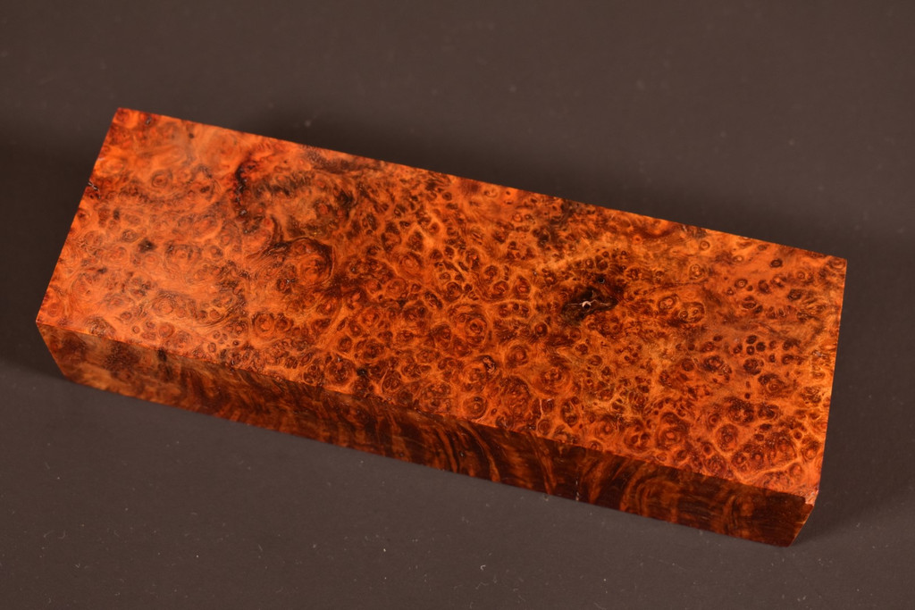 Stabilized Amboyna Burl 30B (1.95 x 1.2 x 5.8)