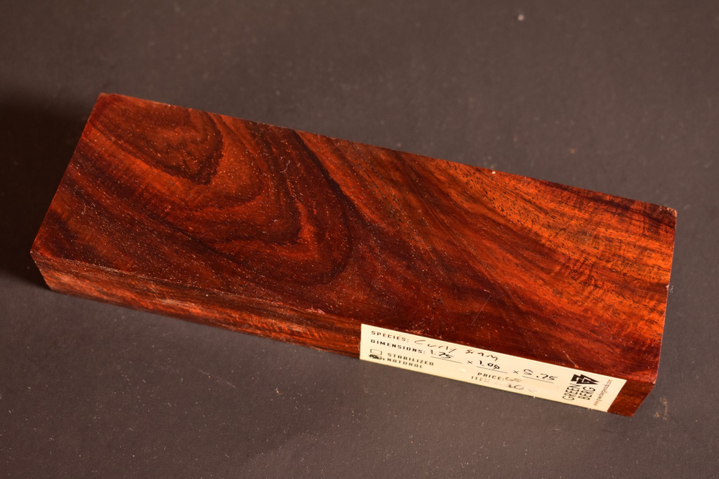 Curly Siam Rosewood 10 (1.75 x 1 x 5.75)