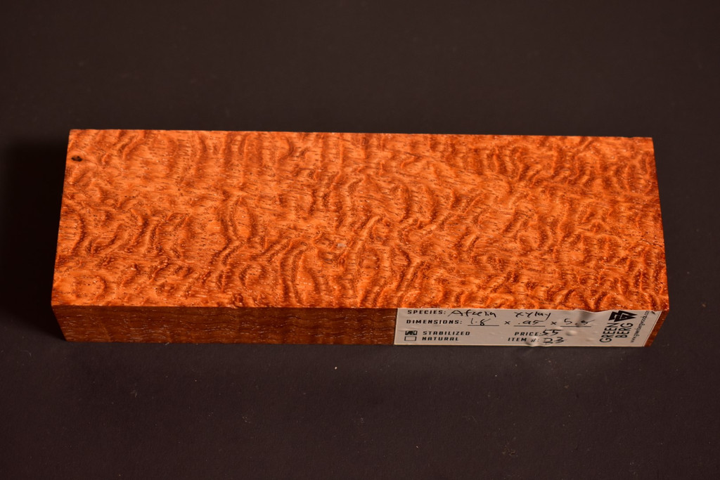 Stabilized Afzelia Xylay 23 (1.8 x .95 x 5.5)