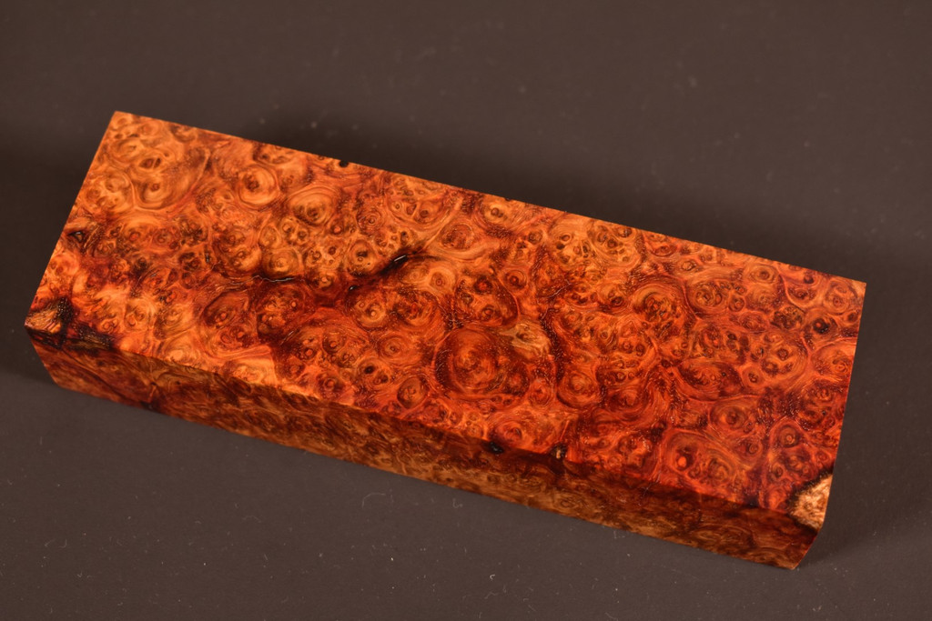 Stabilized Amboyna Burl 33B (1.95 x 1.2 x 5.8)