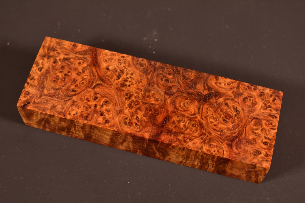 Stabilized Amboyna Burl 35B (1.95 x 1.2 x 5.8)