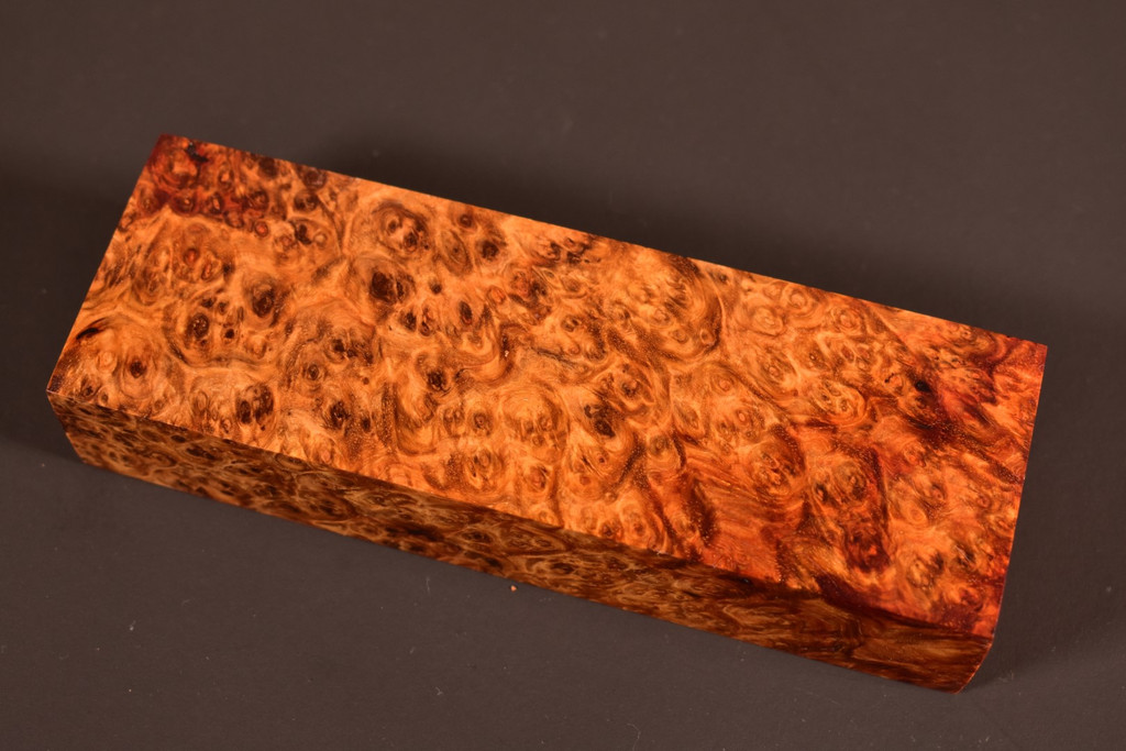 Stabilized Amboyna Burl 39B (1.95 x 1.2 x 5.8)