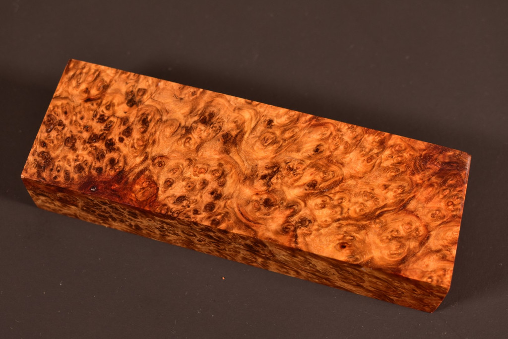 Stabilized Amboyna Burl 43B (1.95 x 1.2 x 5.8)
