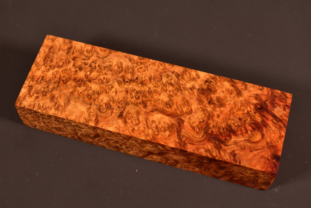 Stabilized Amboyna Burl 43B (1.95 x 1.2 x 5.8)
