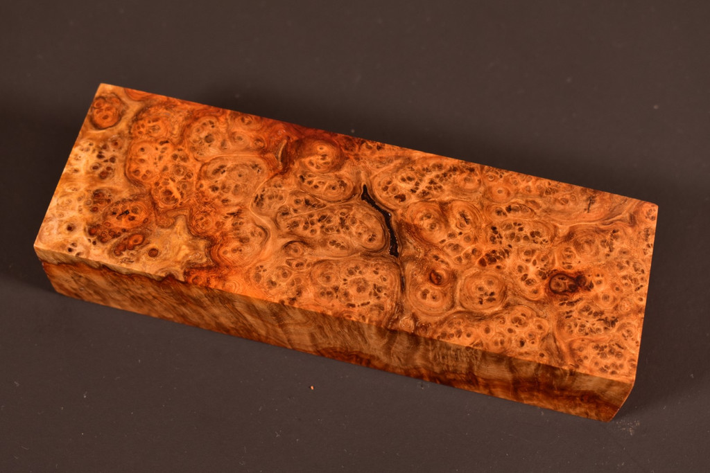 Stabilized Amboyna Burl 44B (1.95 x 1.2 x 5.8)