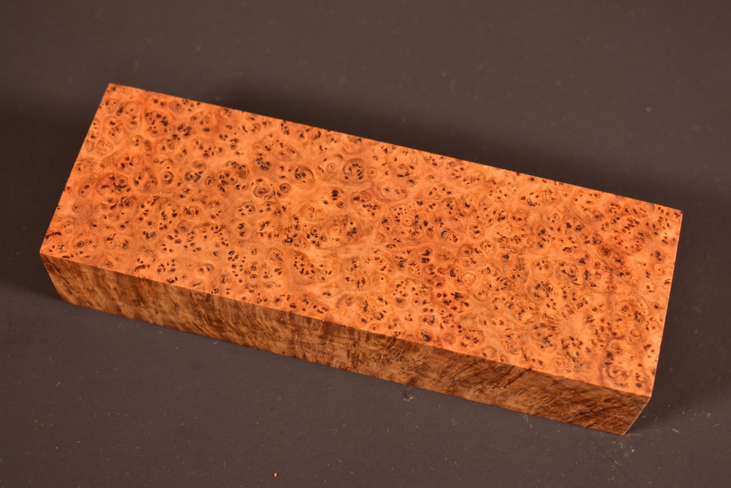 Stabilized Amboyna Burl 51B (1.95 x 1.2 x 5.8)